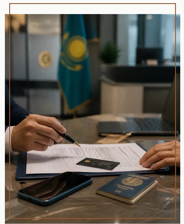 Открытие счета и банковской карты в Казахстане в Топках